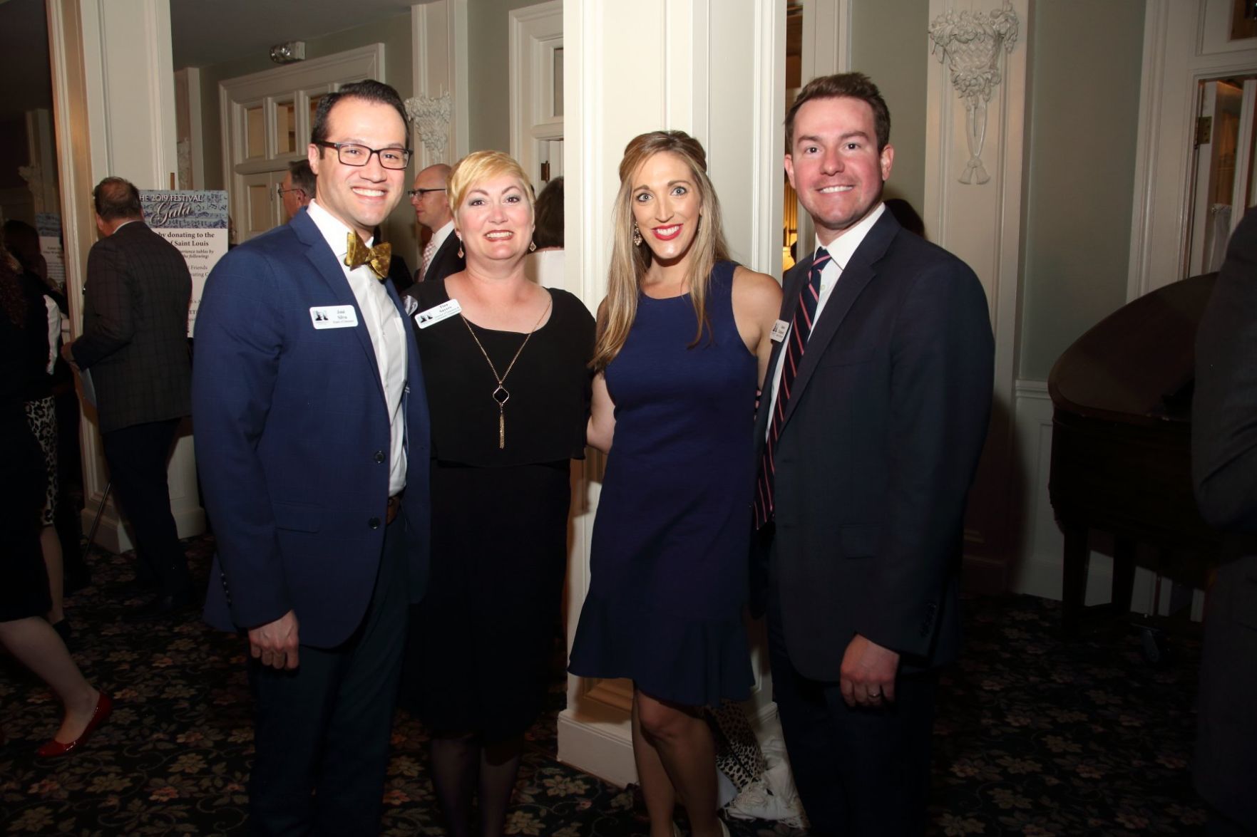 Jose Silva, Director of Education and Community Engagement Tina Sayers, Erica and James Chalmers